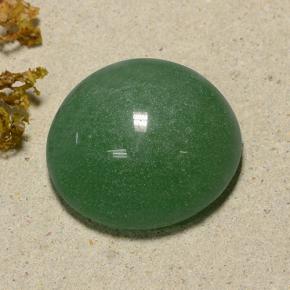 Aventurina verde natural de 48,59 ct, corte redondo, translúcido