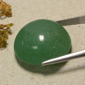 Aventurina verde natural de 48,59 ct, corte redondo, translúcido