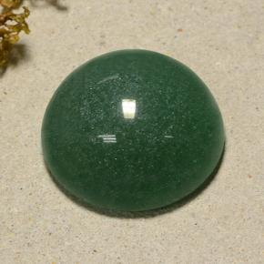 Aventurina verde natural de 50,64 ct, corte redondo, translúcido