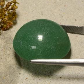 Aventurina verde natural de 47,36 ct, corte redondo, translúcido