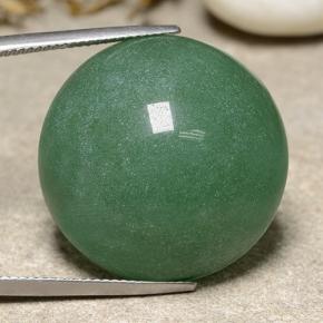 Aventurina verde natural de 48,95 ct, corte redondo, translúcido