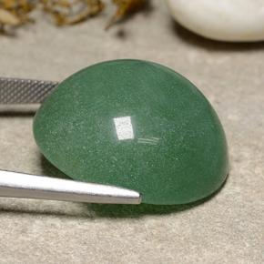 Aventurina verde natural de 48,95 ct, corte redondo, translúcido