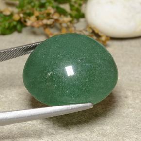 Aventurina verde natural de 44,34 ct, corte redondo, translúcido