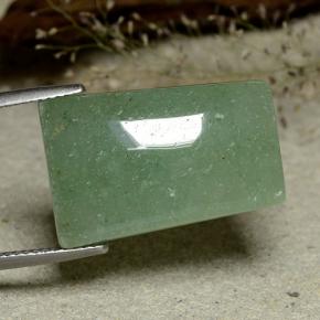 Aventurina verde natural de 20,69 ct, forma elegante, translúcido