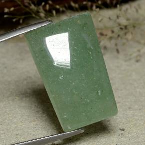 Aventurina verde natural de 20,69 ct, forma elegante, translúcido