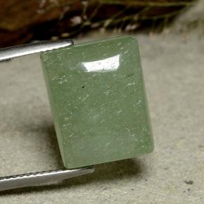 Venturina Verde natural de 13.91 ct, Corte Baguette, Translúcido