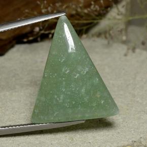 Aventurina verde natural de 20,16 ct, trillón, translúcido