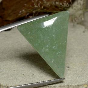 Aventurina verde natural de 20,16 ct, trillón, translúcido