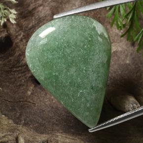 Aventurina verde natural de 18,14 ct, en forma de pera, translúcido