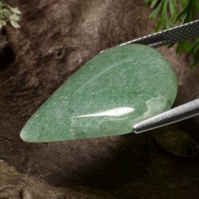 Aventurina verde natural de 18,14 ct, en forma de pera, translúcido