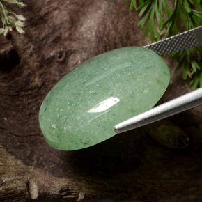 Aventurina verde natural de 29,29 ct, corte óvalo, translúcido