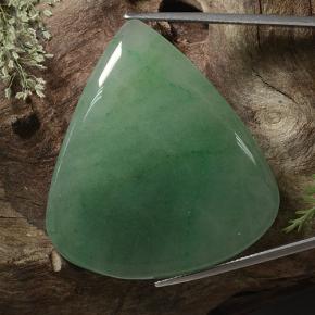 Venturina Verde natural de 89.12 ct, En forma de pera, Translúcido