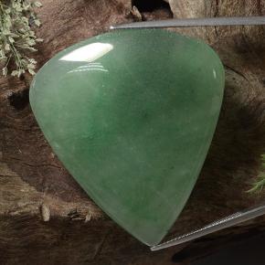 Venturina Verde natural de 89.12 ct, En forma de pera, Translúcido