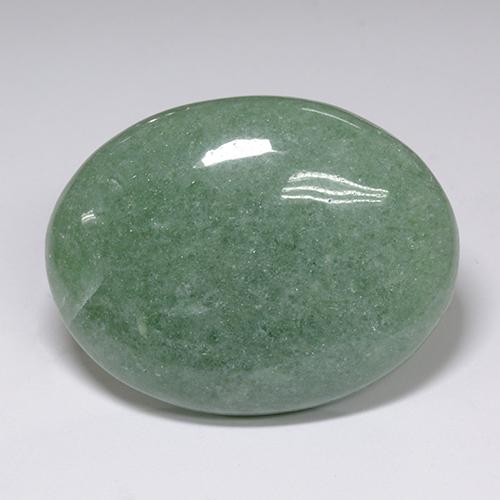 Aventurina verde natural de 89,38 ct, corte óvalo, translúcido