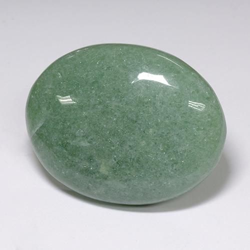 Aventurina verde natural de 89,38 ct, corte óvalo, translúcido