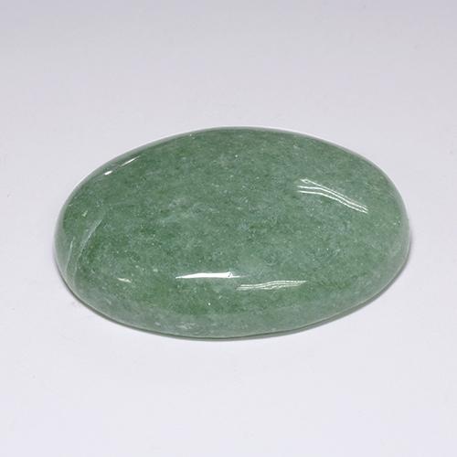 Aventurina verde natural de 89,38 ct, corte óvalo, translúcido