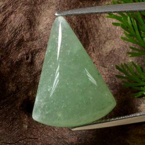 Venturina Verde natural de 12.64 ct, Trillón, Translúcido