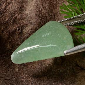 Venturina Verde natural de 12.64 ct, Trillón, Translúcido