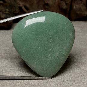 Aventurina verde natural de 104,24 ct, en forma de pera, translúcido