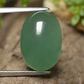 Aventurina verde natural de 6,92 ct, corte óvalo, translúcido