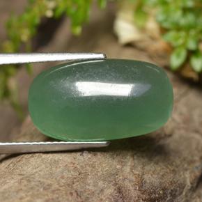 Aventurina verde natural de 8,04 ct, corte cojín, translúcido