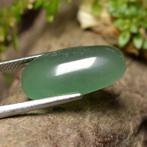 Aventurina verde natural de 8,04 ct, corte cojín, translúcido