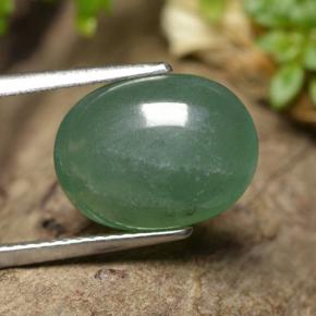 Aventurina verde natural de 5,42 ct, corte óvalo, translúcido