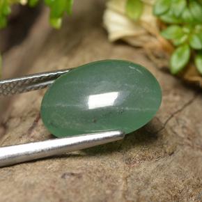 Aventurina verde natural de 5,42 ct, corte óvalo, translúcido