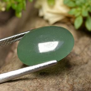 Aventurina verde natural de 5,40 ct, corte óvalo, translúcido