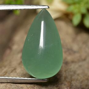 Aventurina verde natural de 4,98 ct, en forma de pera, translúcido