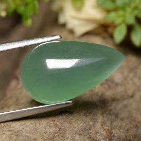 Aventurina verde natural de 4,98 ct, en forma de pera, translúcido