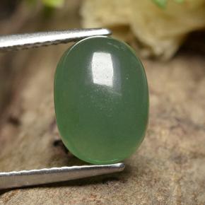 Aventurina verde natural de 3,63 ct, corte óvalo, translúcido