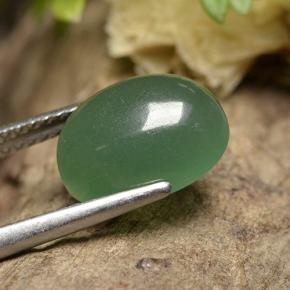 Aventurina verde natural de 3,63 ct, corte óvalo, translúcido