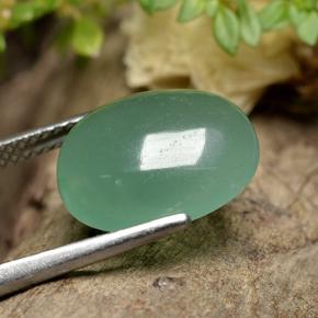 Aventurina verde natural de 5,74 ct, corte óvalo, translúcido