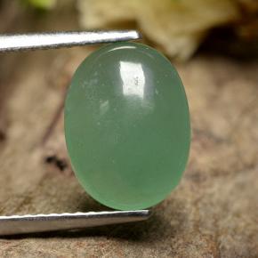 Aventurina verde natural de 3,42 ct, corte óvalo, translúcido