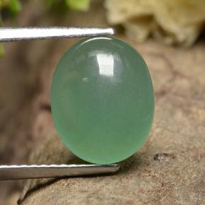 Venturina Verde natural de 3.64 ct, Corte Óvalo, Translúcido