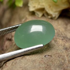 Venturina Verde natural de 3.64 ct, Corte Óvalo, Translúcido