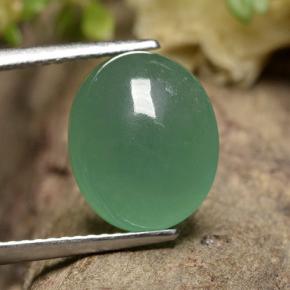 Aventurina verde natural de 5,69 ct, corte óvalo, translúcido