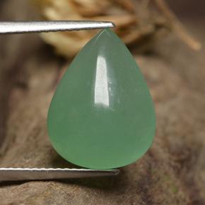 Aventurina verde natural de 7,63 ct, en forma de pera, translúcido