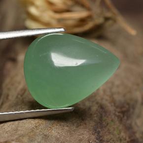 Aventurina verde natural de 7,63 ct, en forma de pera, translúcido