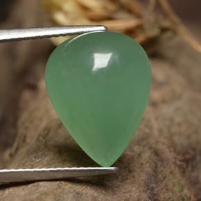 Aventurina verde natural de 7,63 ct, en forma de pera, translúcido
