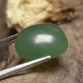 Venturina Verde natural de 6.23 ct, Corte Óvalo, Translúcido