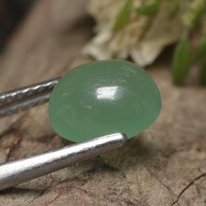 Venturina Verde natural de 2.22 ct, Corte Óvalo, Translúcido