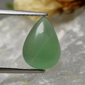 Aventurina verde natural de 2,14 ct, en forma de pera, translúcido