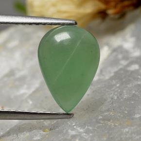 Aventurina verde natural de 2,14 ct, en forma de pera, translúcido