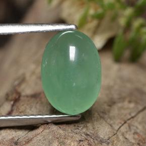 Venturina Verde natural de 2.30 ct, Corte Óvalo, Translúcido