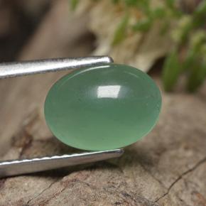 Venturina Verde natural de 2.30 ct, Corte Óvalo, Translúcido