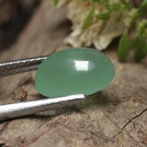 Venturina Verde natural de 2.30 ct, Corte Óvalo, Translúcido
