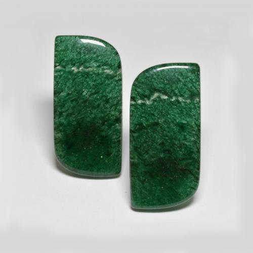 Gemas de aventurina verde natural de 26,15 ct, forma elegante, translúcido