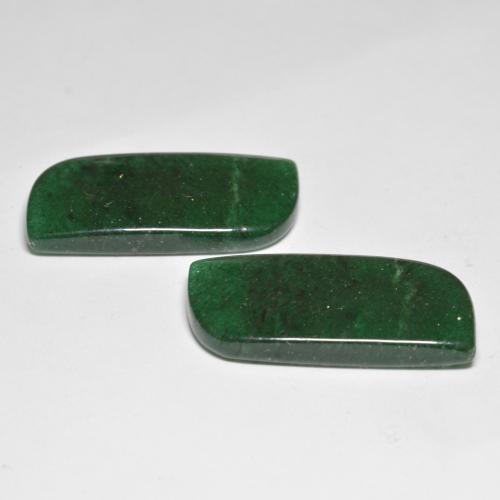 Gemas de aventurina verde natural de 26,15 ct, forma elegante, translúcido